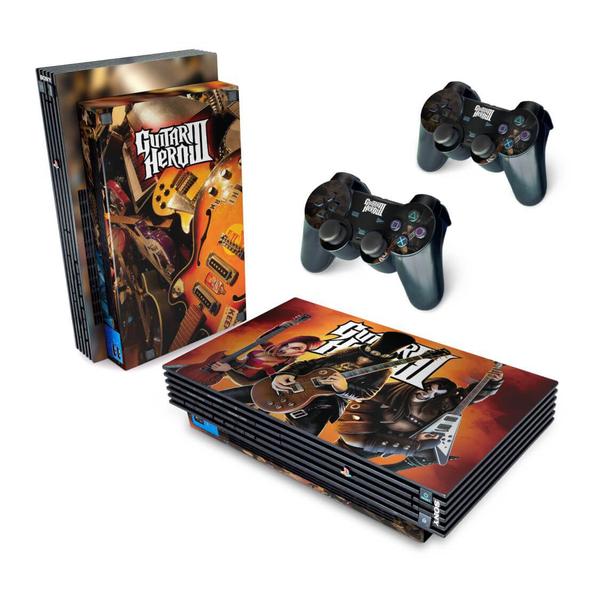 Imagem de Skin Compatível PS2 Fat Adesivo - Guitar Hero III 3