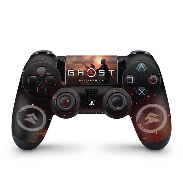 Imagem de Skin Compatível PS4 Controle Adesivo - Ghost Of Tsushima