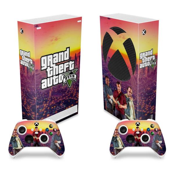 Imagem de Skin Compatível Xbox Series S Vertical Adesivo - GTA V