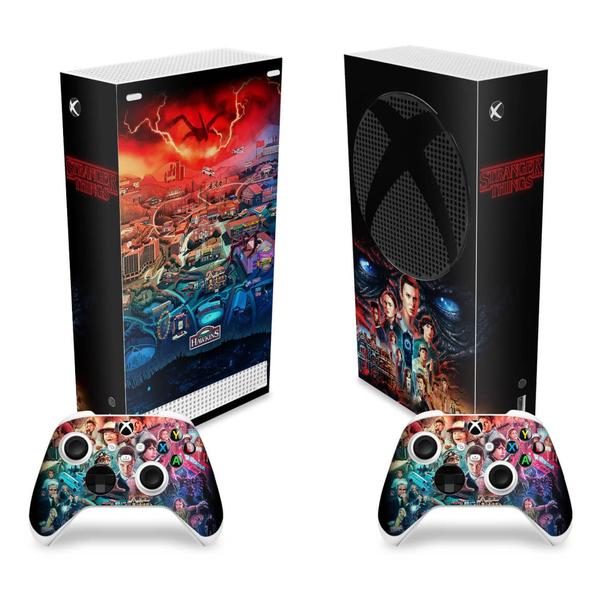 Imagem de Skin Compatível Xbox Series S Vertical Adesivo - Stranger Things