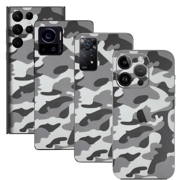 Imagem de Skin Traseira CAMUFLADO CINZA para Smartphone Apple