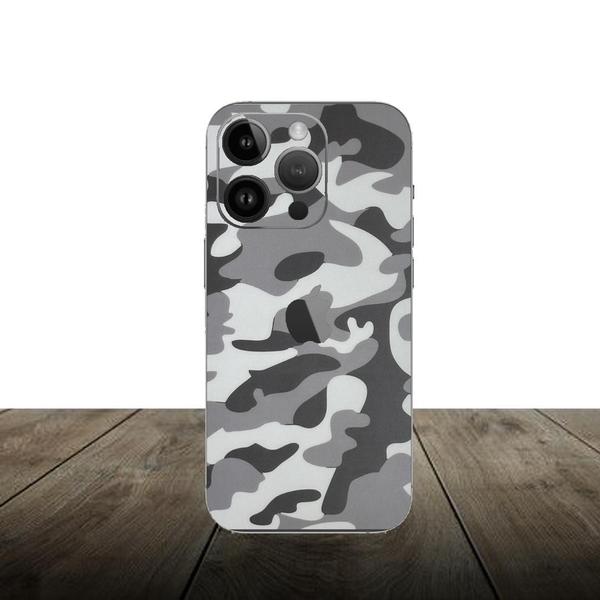 Imagem de Skin Traseira CAMUFLADO CINZA para Smartphone Apple