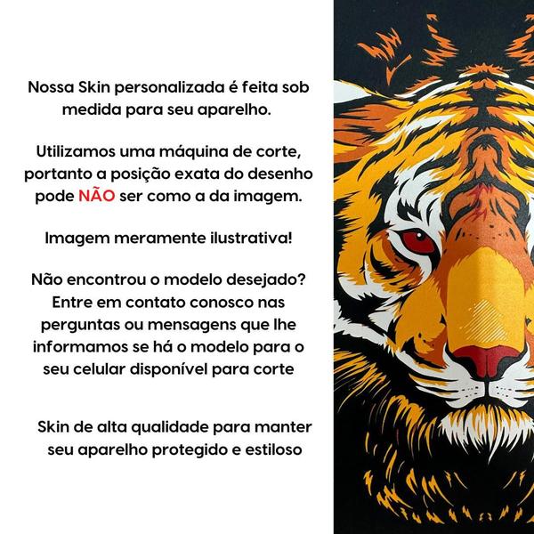 Skin Traseira TIGRE para Smartphone Samsung - Rock Space Imagem de Skin Traseira TIGRE para Smartphone Samsung