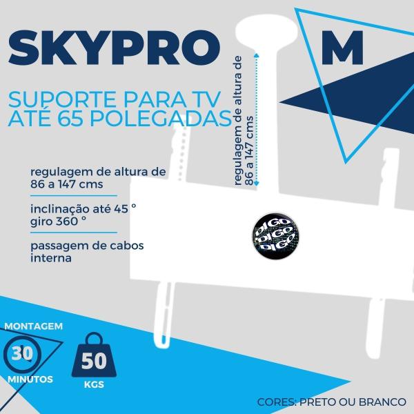 Imagem de SKY PRO M Suporte de Teto para TV LCD/Plasma/LED de 32" a 65" (Ajuste de altura de 86 mm a 1.47 cms