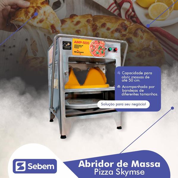 Imagem de Skymsen abridora de massa de pizza amp-500 220v