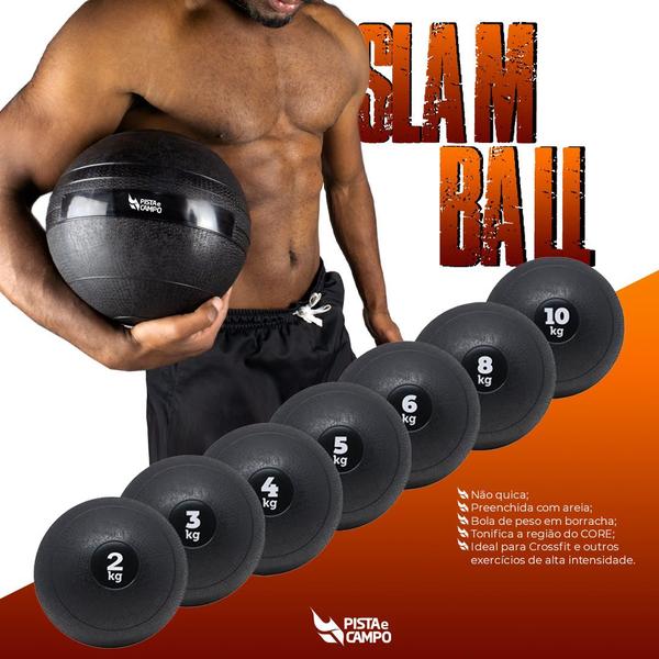 Imagem de Slam Ball 10kg Exercício Funcional Funcional Bola de Peso Pista e Campo