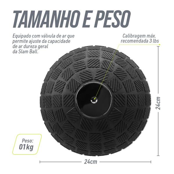 Imagem de Slam Ball power grip para cross funcional bola peso 1kg