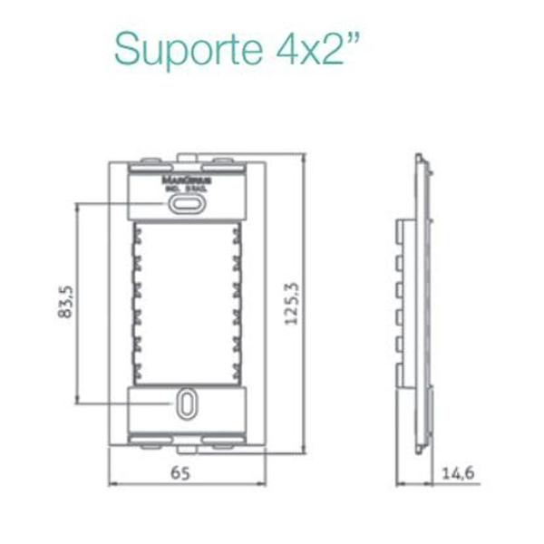 Imagem de Sleek Interruptor 1 Tecla Paralela Margirius