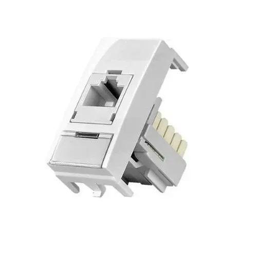 Imagem de Sleek Módulo Tomada Informática Rj45 Cat5e Branco para Móvel - Margirius