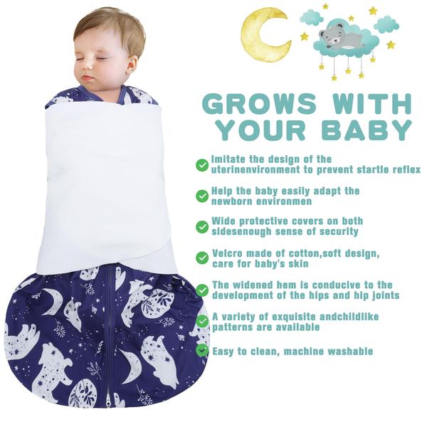 Imagem de Sleep Sack Swaddle BSTOPPT para recém-nascidos de 3 a 6 meses, 100% rayon