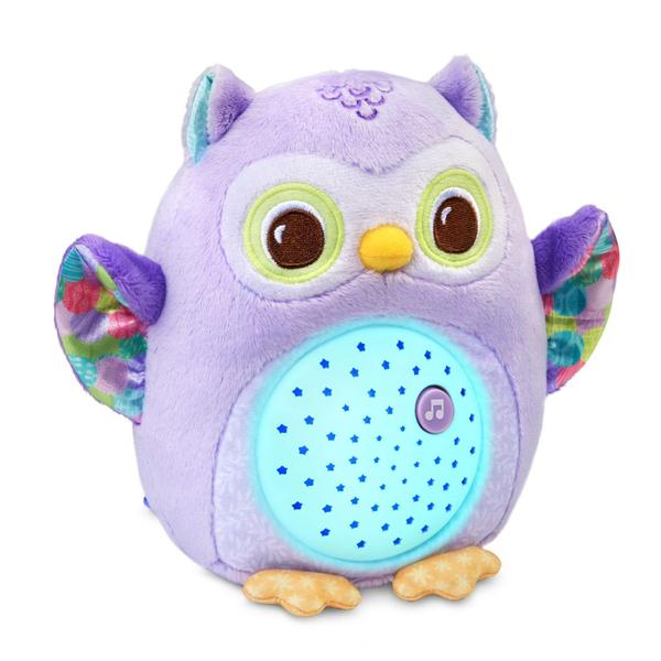 Imagem de Sleep Soother VTech Baby Glow Little Owl com sensor de choro roxo