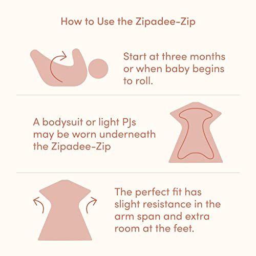 Imagem de SleepingBaby Poly Zipadee-Zip Swaddle Transição Baby Swaddle Cobertor com zíper, Cozy Baby Sleep Sack Wrap (Grande 12-24 meses  26-34 lbs, 33-37 polegadas  Rosa Rosa Clássica)