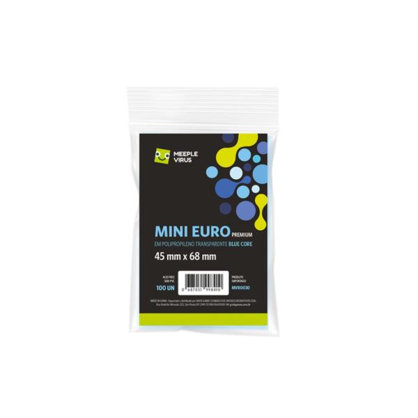 Imagem de Sleeve Mini Euro Blue Core Premium 43x68mm (100 Unidades) 