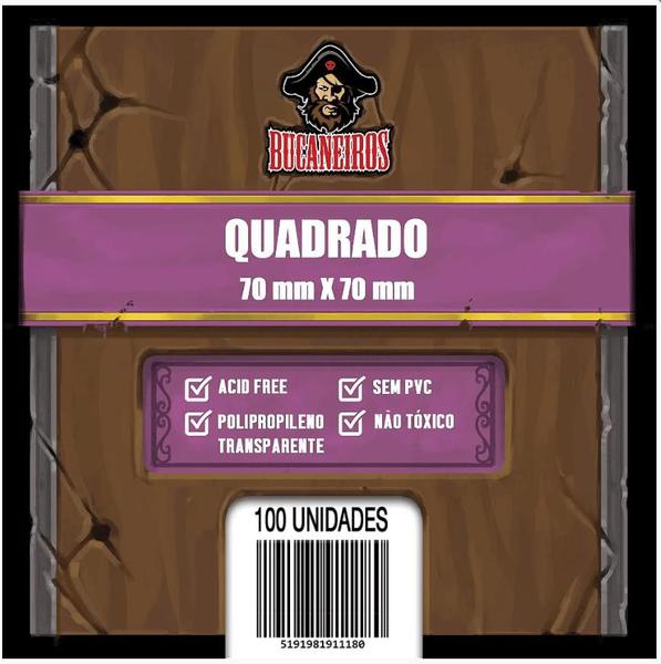 Imagem de Sleeve Quadrado (70 x 70 mm) - Bucaneiros