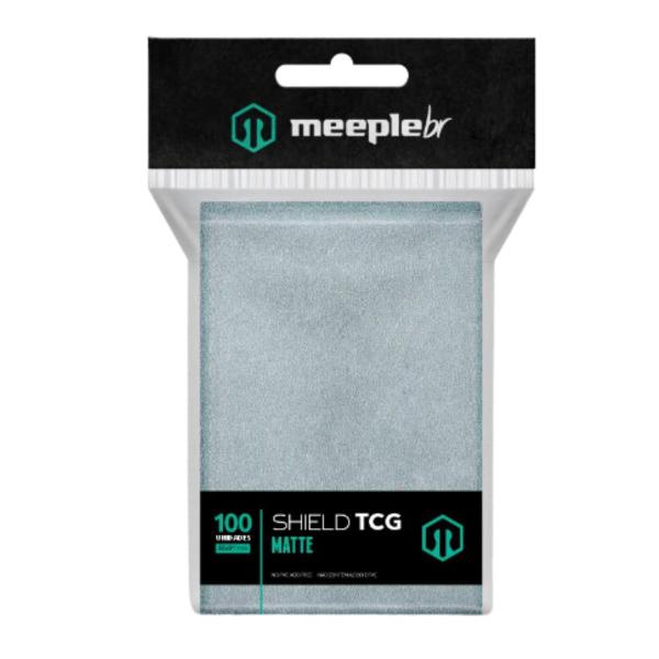 Imagem de Sleeve Shield Tcg Matte: Prata - Meeple Br