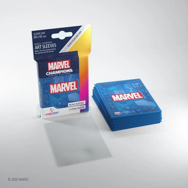 Imagem de Sleeves Marvel Champions Azul 66x91mm