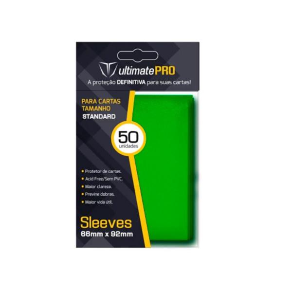 Imagem de Sleeves Standard 66x92mm Magic e Pokémon Verde