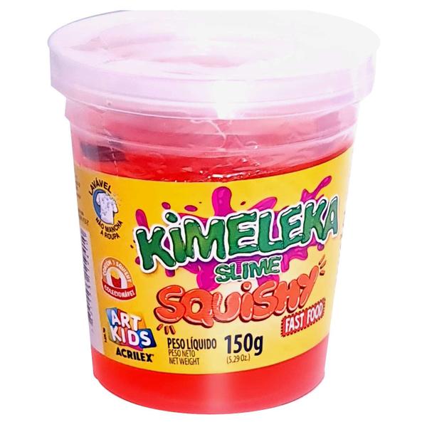 Slime Kimeleka Squishy Fast Food Pote Unidade 150g - Slime