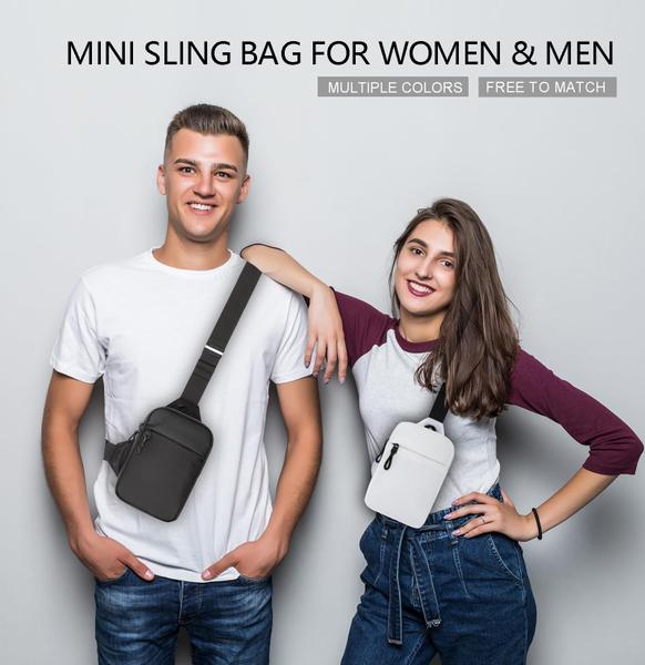 Imagem de Sling Bag higouta Mini para homens e mulheres em nylon impermeável