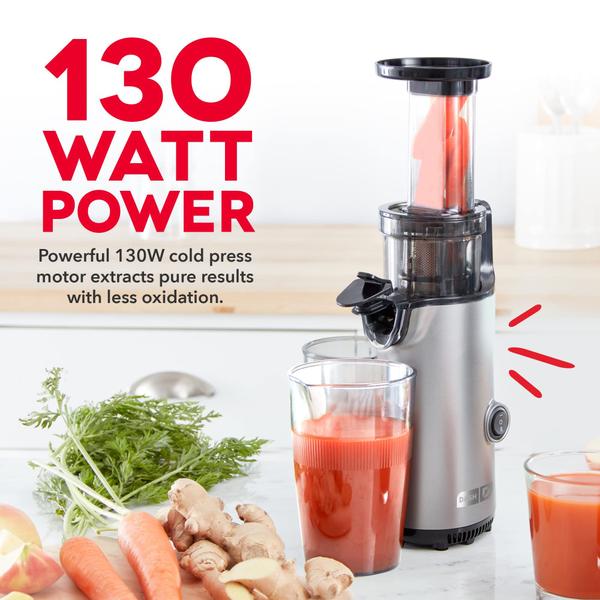 Imagem de Slow Juicer DASH Deluxe Compact Mastigating Grafite 130W