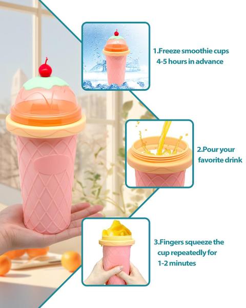 Imagem de Slushie Cup Bollove Frozen Magic Slushy Maker Pink