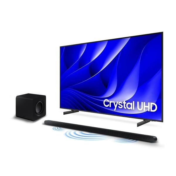 Imagem de Smart Big TV 85" Crystal UHD 4K 85DU8000 2024 + Soundbar HW-S800D