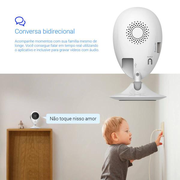 Imagem de Smart Câmera Wifi Com Alexa / Google Ezviz Hikvision C2C 720P  Ir Cs-Cv206-D0-1G1Wf/Ckd