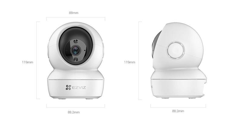 Imagem de Smart Câmera Wifi Com Alexa / Google Ezviz Hikvision C6N 4Mp 1080P Ir 10M Cs-C6N-D0-8B4Wf