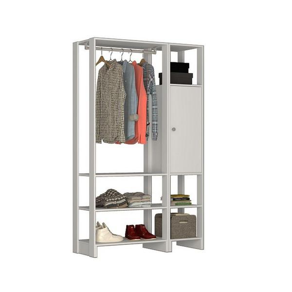 Imagem de Smart Closet Yes Com Cabideiro 6 Prateleiras e Porta Nova Mobile