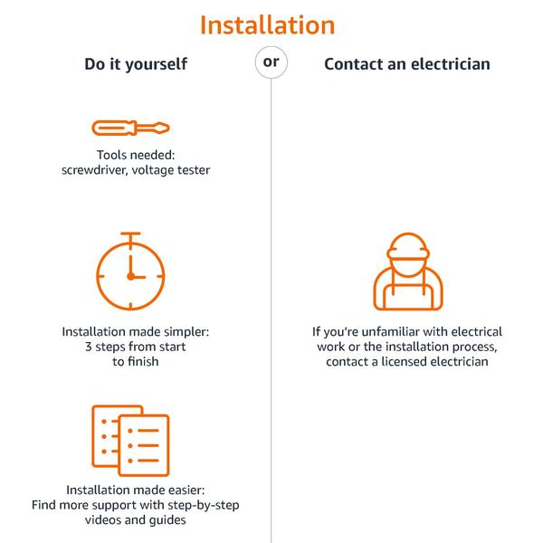 Imagem de Smart Dimmer Switch Amazon Basics funciona com Alexa White