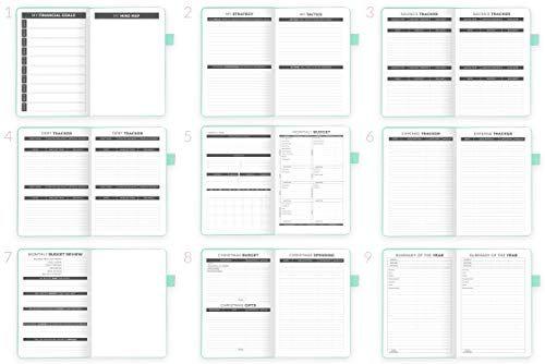 Imagem de Smart Fox Budget Planner - Sem data - Caderno de Rastreador de Despesas. Jornal de Orçamento Mensal, Finance Planner & Accounts Book para assumir o controle do seu dinheiro. Comece a qualquer hora. Capa dura verde de menta do tamanho A5