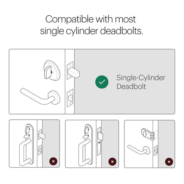 Imagem de Smart Lock August Home AUG-SL05-M01-G01 Wi-Fi de 4ª geração em preto fosco