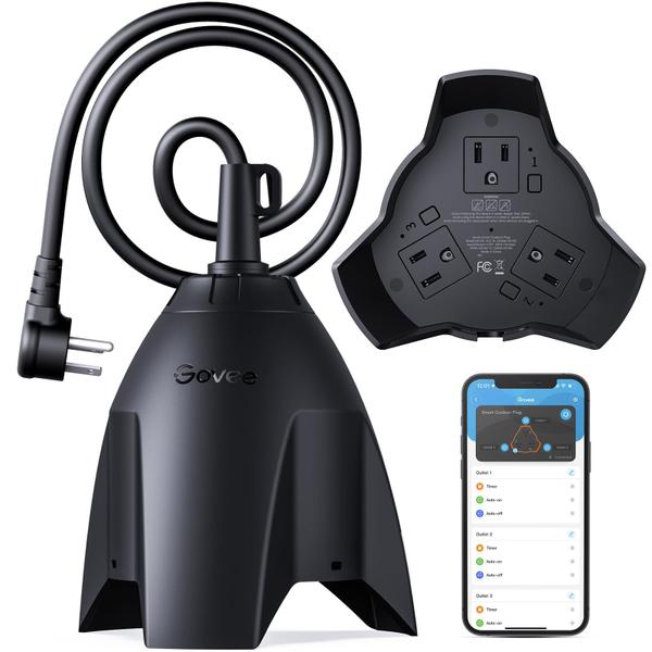 Imagem de Smart Plug Govee Outdoor 3 em 1 WiFi Bluetooth à prova d'água