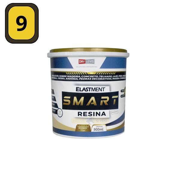 Imagem de Smart Resina Impermeabilizante Atóxico Base D'água 900ML - 9 Unidades