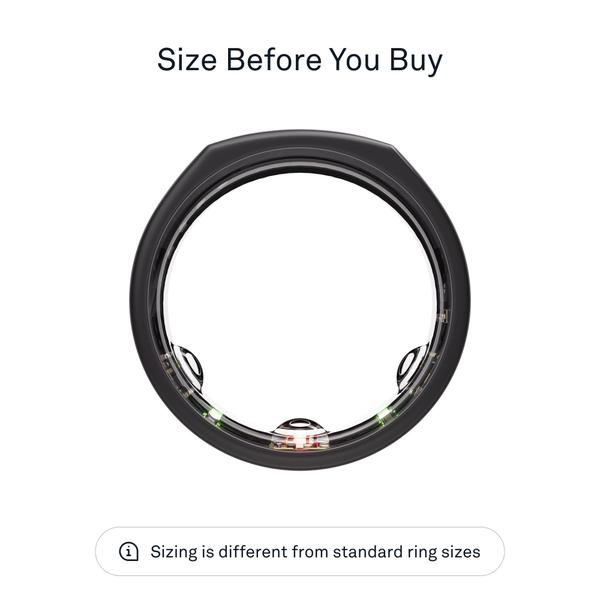 Smart Ring OURA Gen3 Heritage Stealth Size 10 Sleep Track - Anel