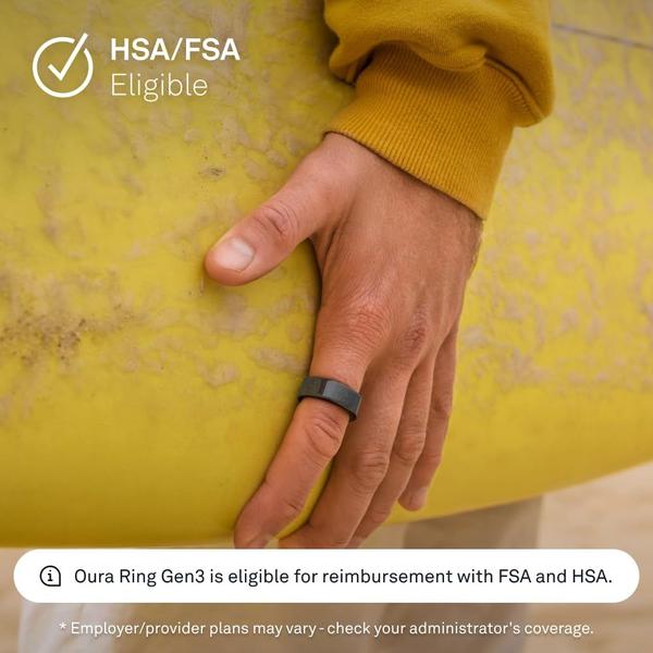 Smart Ring OURA Gen3 Heritage Stealth Size 10 Sleep Track - Anel