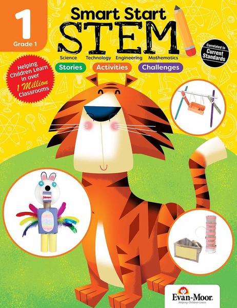 Imagem de Smart Start Stem Grade 1 - Stories, Activities And Challenges - Book - Evan-Moor Educational Publishers