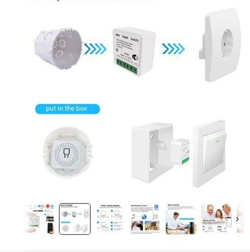 Imagem de Smart Switch Mini Interruptor Inteligente Wifi Kit 3 Peças