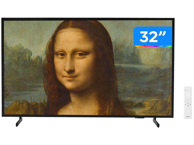 Imagem de Smart TV 32” Full HD QLED Samsung - The Frame QN32LS03 Wi-Fi Bluetooth 2 HDMI