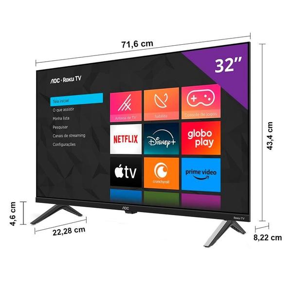 Imagem de Smart TV 32" HD AOC 32S5045