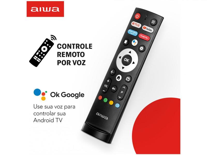 Imagem de Smart TV 32” HD D-LED AIWA IPS Wi-Fi Bluetooth - Google Assistente 2 HDMI 2 USB