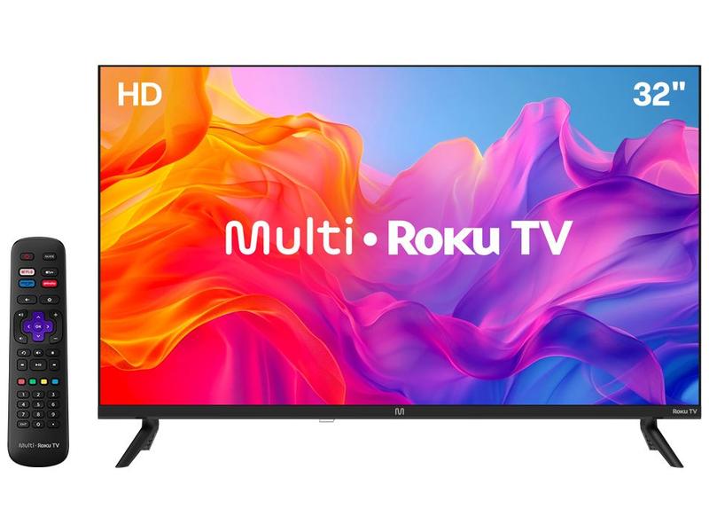 Smart TV 32" HD DLED Multi TL052M Roku TV Quad-core Alexa Google Assistente e Siri Smart TV 32" HD DLED Multi TL052M Roku TV Quad-core Alexa Google Assistente e Siri