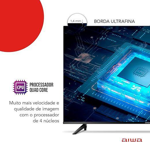 Imagem de Smart TV 32” HD HDR10 AIWA AWS-TV-32-BL-02-A  Android