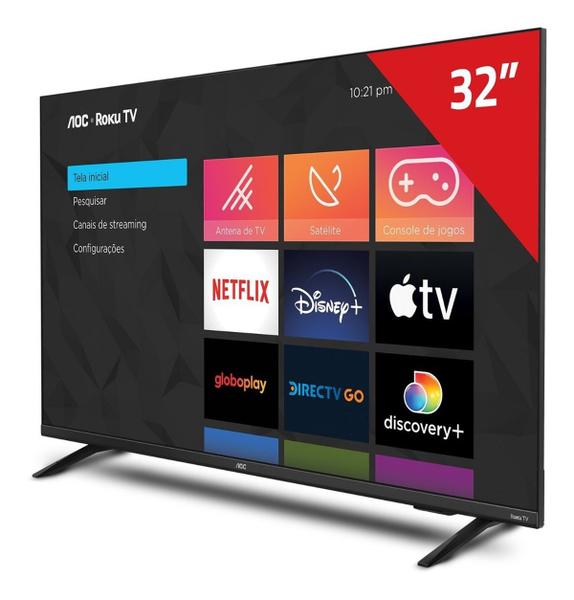 Imagem de Smart Tv 32 Hd Roku Tv 32s5135/78g Bivolt AOC