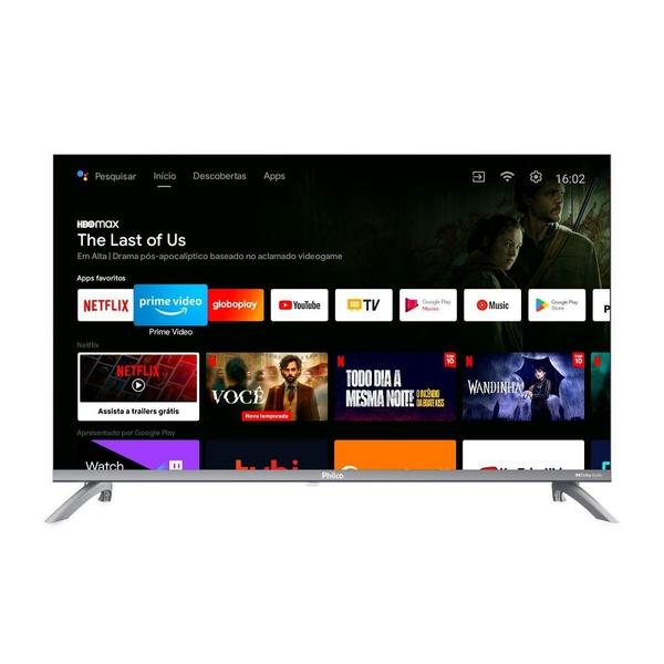 Smart TV 32” Philco PTV32M9GACGB LED Android TV Dolby Audio Cinza - Bivolt Smart TV 32” Philco PTV32M9GACGB LED Android TV Dolby Audio Cinza - Bivolt