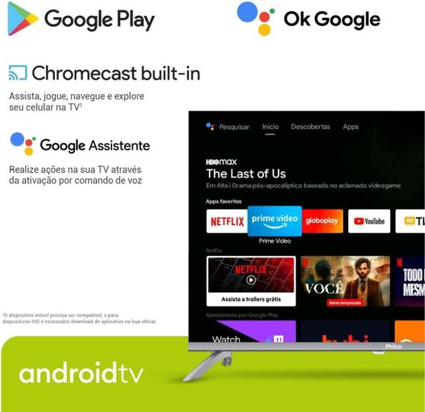 Imagem de Smart Tv 32 Philco Ptv32m9gacgb Led Android Tv Dolby Audio