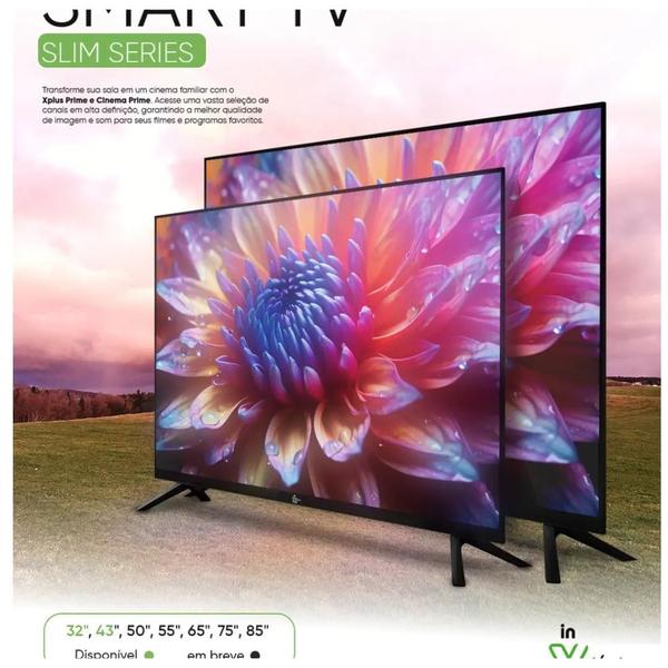 Smart TV 32” QLED HD Interbras Xplus Android Design Slim e Alta