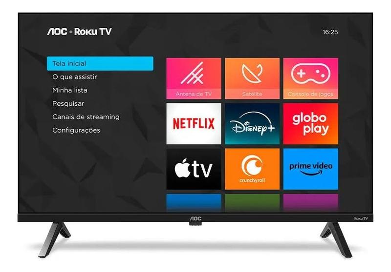 Imagem de Smart Tv 40 Aoc Led Full Hd Roku Tv Conversor Digital