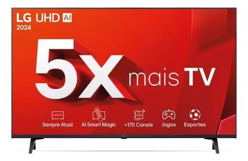 Smart TV 43 4K LG Ultra HD 43UT8000 com Processador a5 Ger7 AI, Alexa/Chromecast integrado... Smart TV 43 4K LG Ultra HD 43UT8000 com Processador a5 Ger7 AI, Alexa/Chromecast integrado...