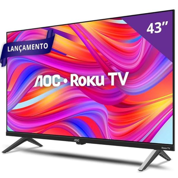 Imagem de Smart TV 43 FULL HD AOC Roku TV 43S5045/78G HDMI 1 USB Wifi